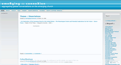 Desktop Screenshot of emergingconnexion.wordpress.com