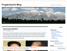 Tablet Screenshot of frugalchariot.wordpress.com