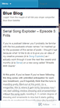 Mobile Screenshot of bluebluesatellite.wordpress.com