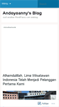 Mobile Screenshot of andoyoanny.wordpress.com