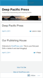 Mobile Screenshot of deeppacificpress.wordpress.com