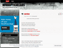 Tablet Screenshot of novaopticallabs.wordpress.com