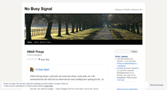 Desktop Screenshot of nobusysignal.wordpress.com