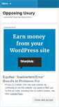 Mobile Screenshot of opposingusury.wordpress.com