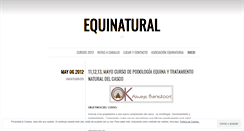 Desktop Screenshot of equinaturalmalaga.wordpress.com