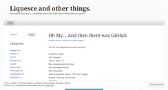Desktop Screenshot of liquesce.wordpress.com