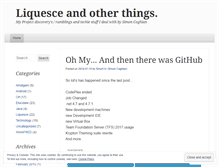 Tablet Screenshot of liquesce.wordpress.com
