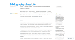 Desktop Screenshot of bibliographyofmylife.wordpress.com