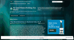Desktop Screenshot of philosophyofdave.wordpress.com