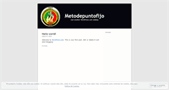 Desktop Screenshot of metodepuntofijo.wordpress.com