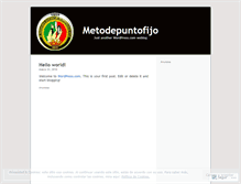 Tablet Screenshot of metodepuntofijo.wordpress.com