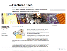 Tablet Screenshot of fracturedtech.wordpress.com