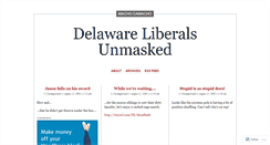 Desktop Screenshot of delawareliberalunmasked.wordpress.com