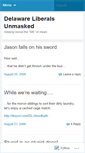 Mobile Screenshot of delawareliberalunmasked.wordpress.com