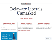Tablet Screenshot of delawareliberalunmasked.wordpress.com