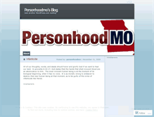 Tablet Screenshot of personhoodmo.wordpress.com