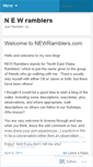 Mobile Screenshot of newramblers.wordpress.com