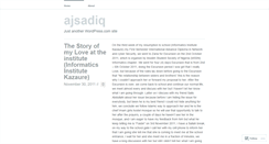 Desktop Screenshot of ajsadiq.wordpress.com