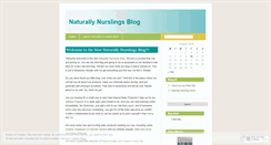 Desktop Screenshot of naturallynurslings.wordpress.com