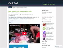 Tablet Screenshot of cynicpad.wordpress.com