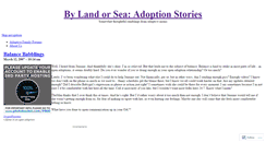 Desktop Screenshot of adoptionstories.wordpress.com