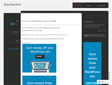 Tablet Screenshot of bradbamford.wordpress.com