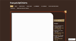 Desktop Screenshot of chiartsfrench.wordpress.com
