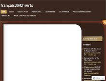 Tablet Screenshot of chiartsfrench.wordpress.com