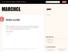 Tablet Screenshot of marchcl.wordpress.com