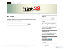 Tablet Screenshot of line29.wordpress.com