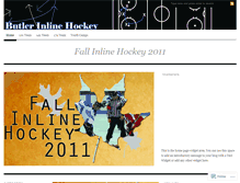 Tablet Screenshot of butlerinlinehockeyclub.wordpress.com
