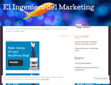 Tablet Screenshot of elingenierodelmarketing.wordpress.com