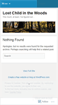 Mobile Screenshot of lostchildinthewoods.wordpress.com