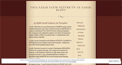 Desktop Screenshot of ozturkfatih.wordpress.com