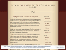 Tablet Screenshot of ozturkfatih.wordpress.com