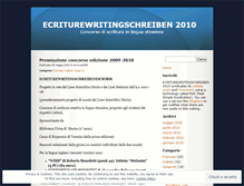 Tablet Screenshot of ecriture2010.wordpress.com