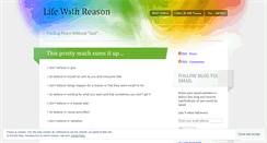 Desktop Screenshot of lifewithreason.wordpress.com