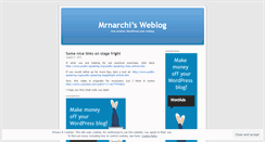Desktop Screenshot of mrnarchi.wordpress.com