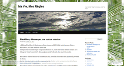 Desktop Screenshot of maviemesregles.wordpress.com
