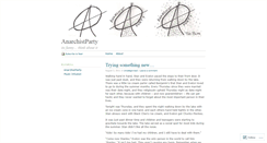 Desktop Screenshot of anarchistparty.wordpress.com