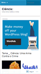 Mobile Screenshot of cienciacrime.wordpress.com