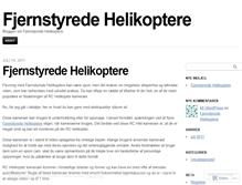 Tablet Screenshot of fjernstyredehelikoptere.wordpress.com