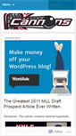 Mobile Screenshot of bostoncannons.wordpress.com