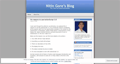 Desktop Screenshot of nitingore.wordpress.com