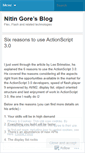 Mobile Screenshot of nitingore.wordpress.com