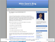 Tablet Screenshot of nitingore.wordpress.com
