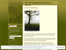 Tablet Screenshot of givingbirthinpublic.wordpress.com