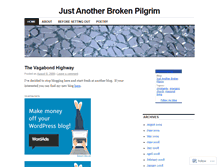 Tablet Screenshot of brokenpilgrim.wordpress.com