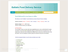 Tablet Screenshot of gallatinfood.wordpress.com