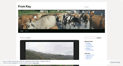 Desktop Screenshot of fromkay.wordpress.com